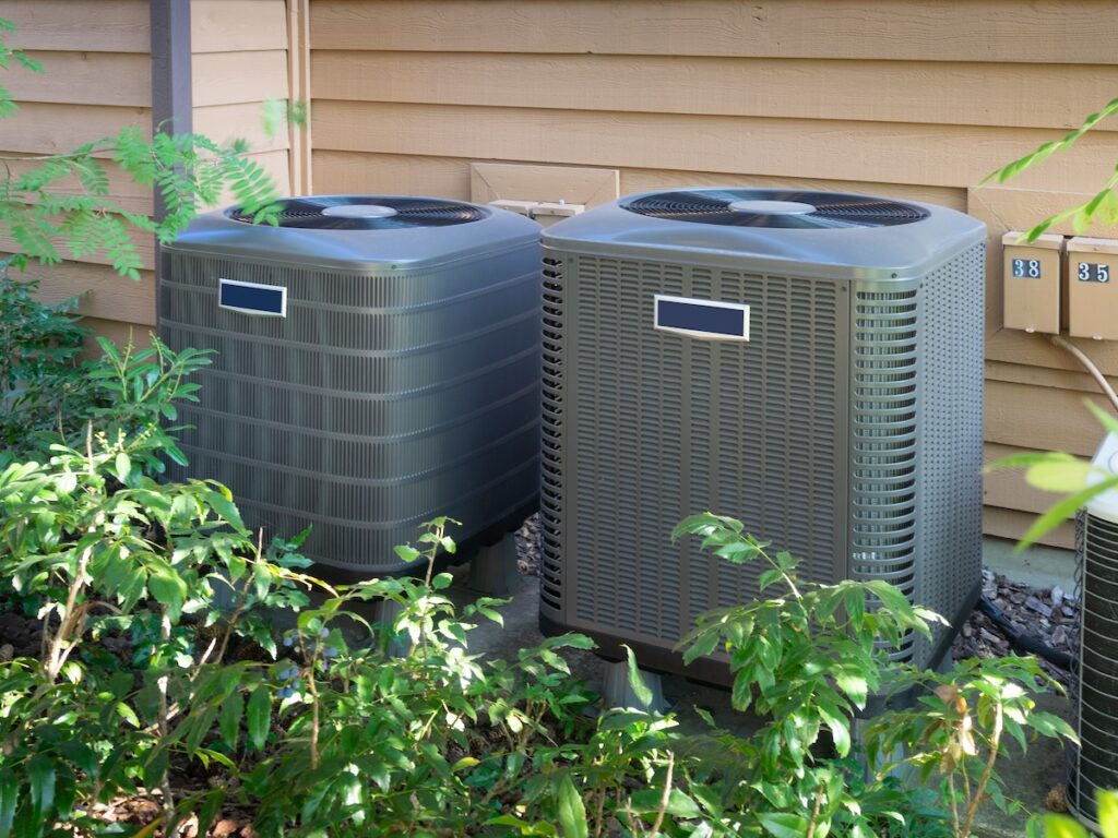 The image illustrates the exact location where homeowners observe the symptom when the lights flicker when AC turns on, signaling a potential electrical issue.